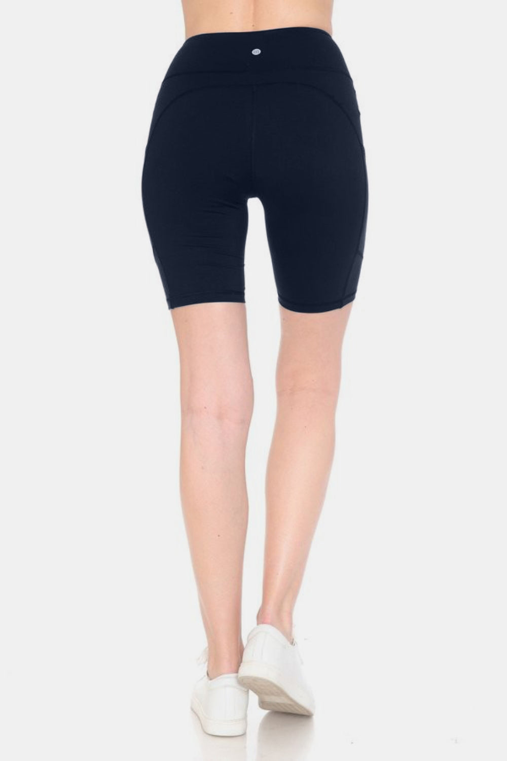Plus Size High Waist Active Shorts -Navy |Jlouren