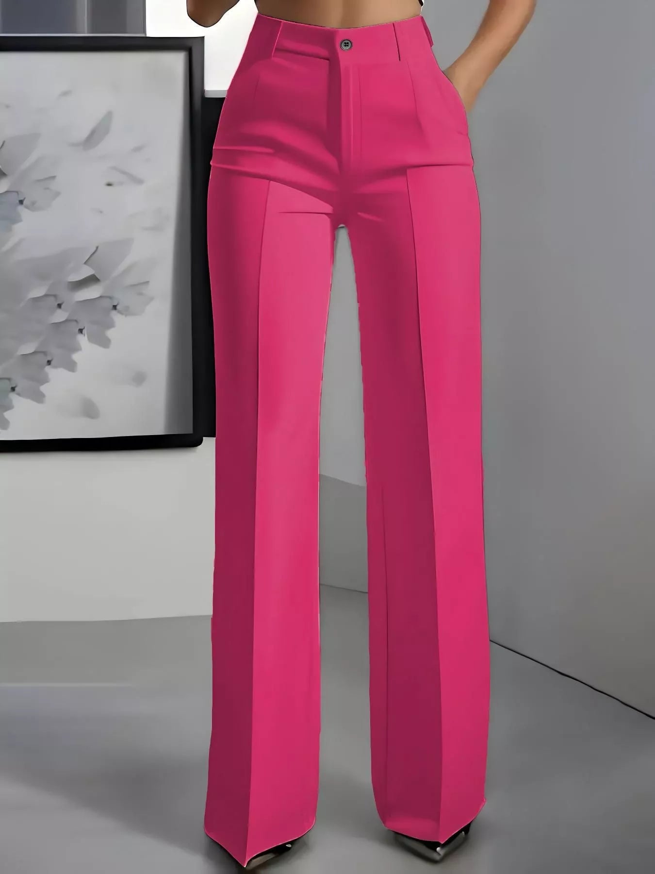 Full Size High-Waisted Wide Leg Pants Plus Size