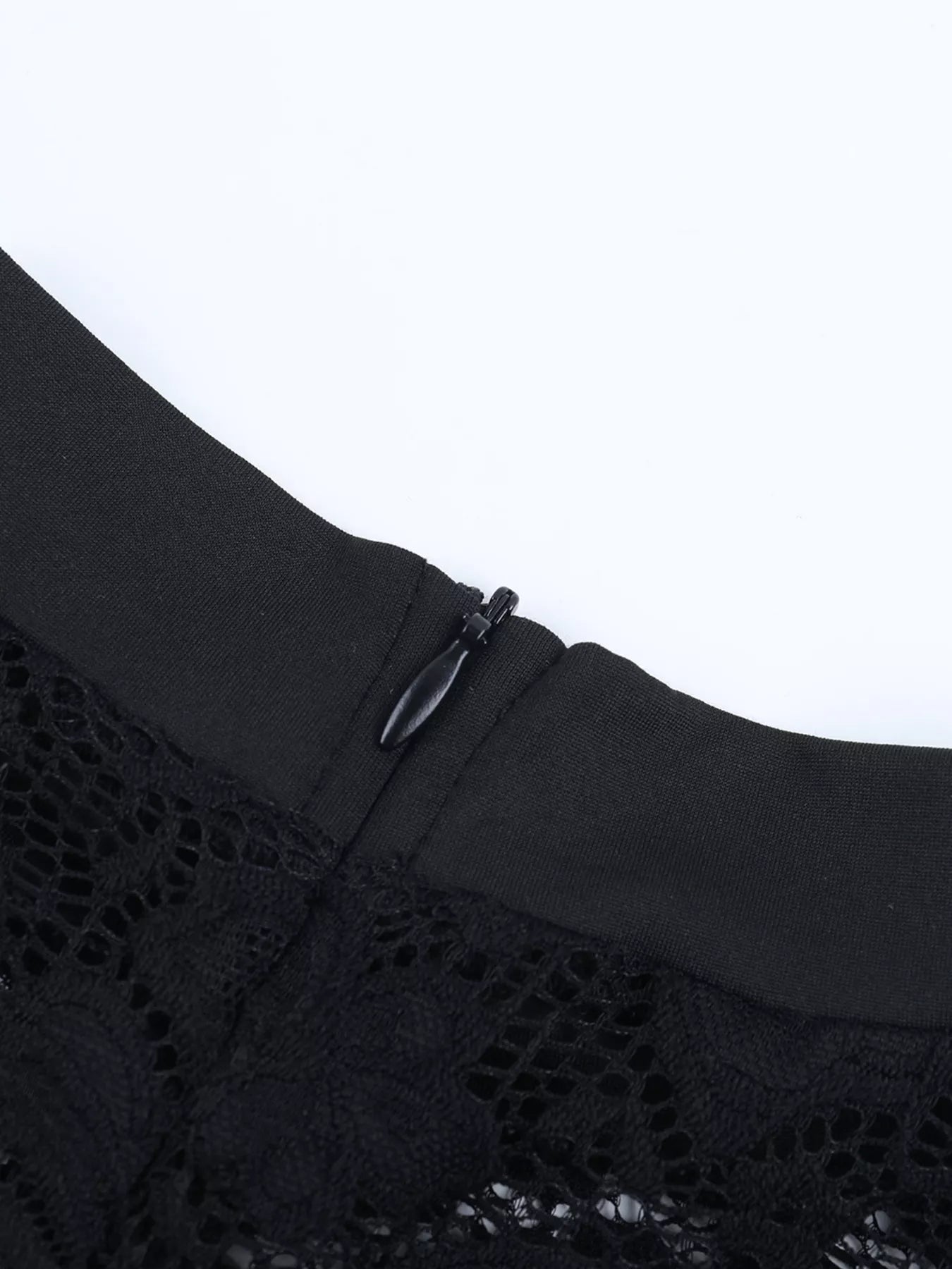 Women’s Bodycon Mini Lace Dress with Long Sleeves