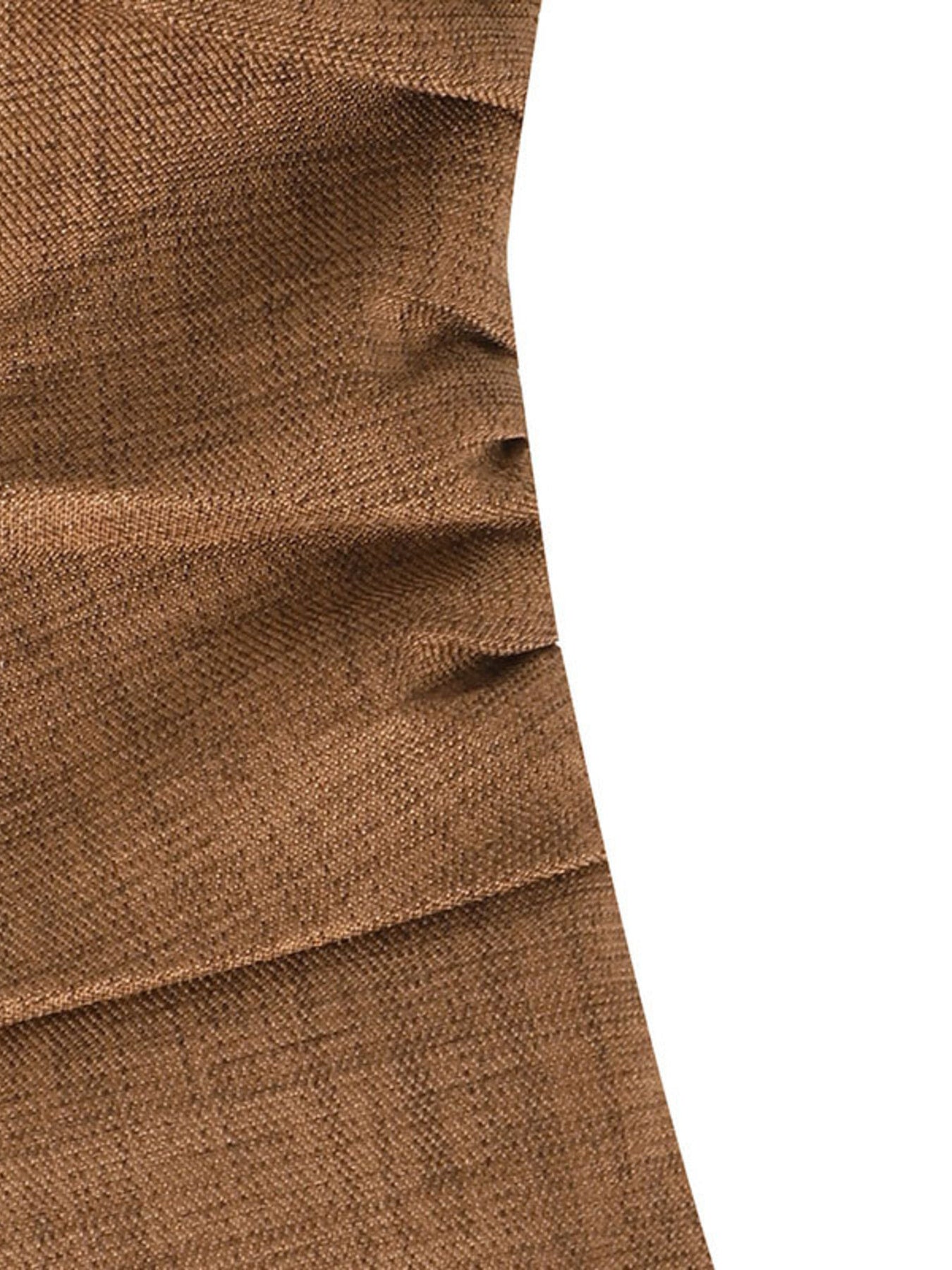 Brown One Shoulder Wide Leg Jumpsuit for Women