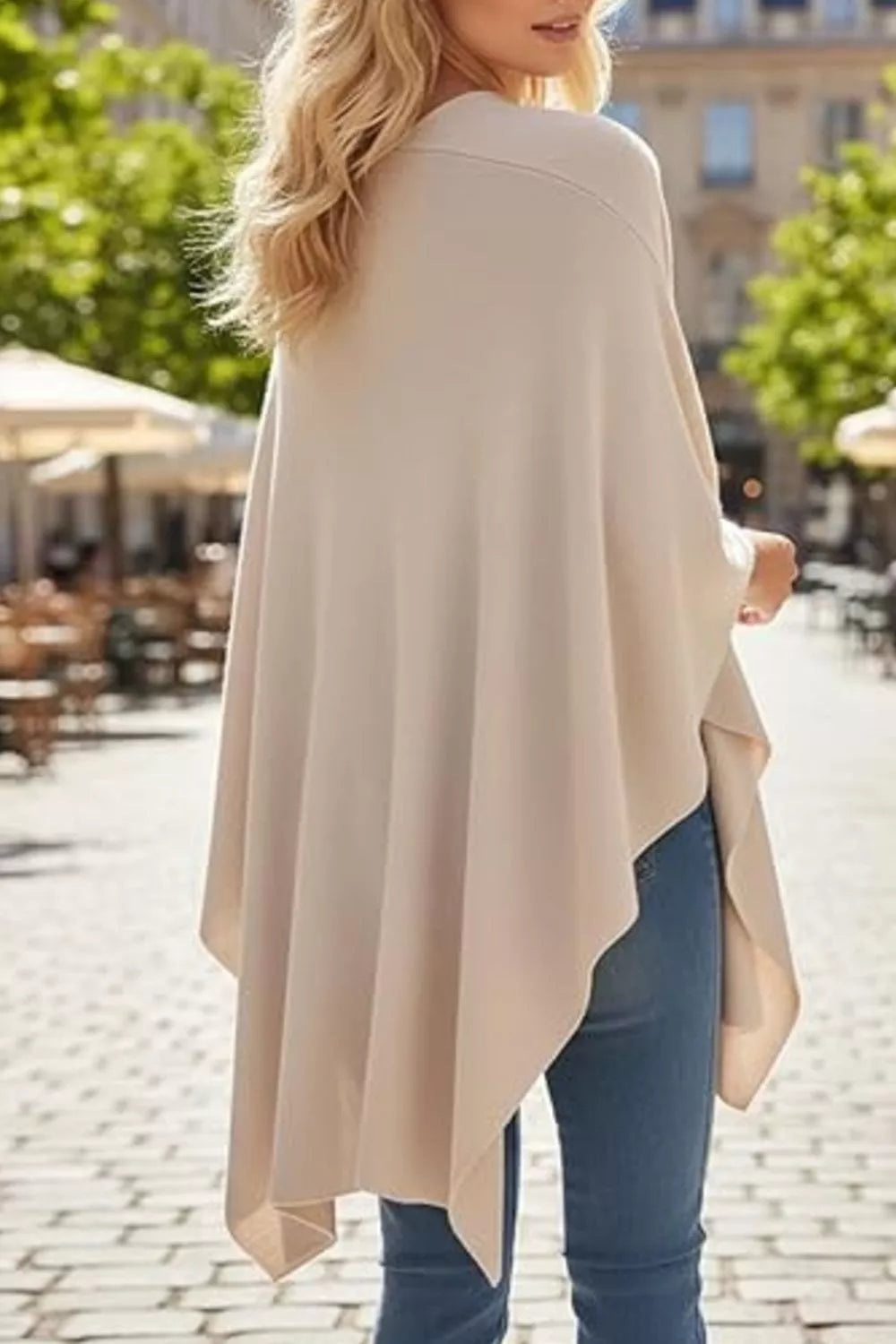 Women’s Draped Knitted Cape Shawl Wrap | JLouren