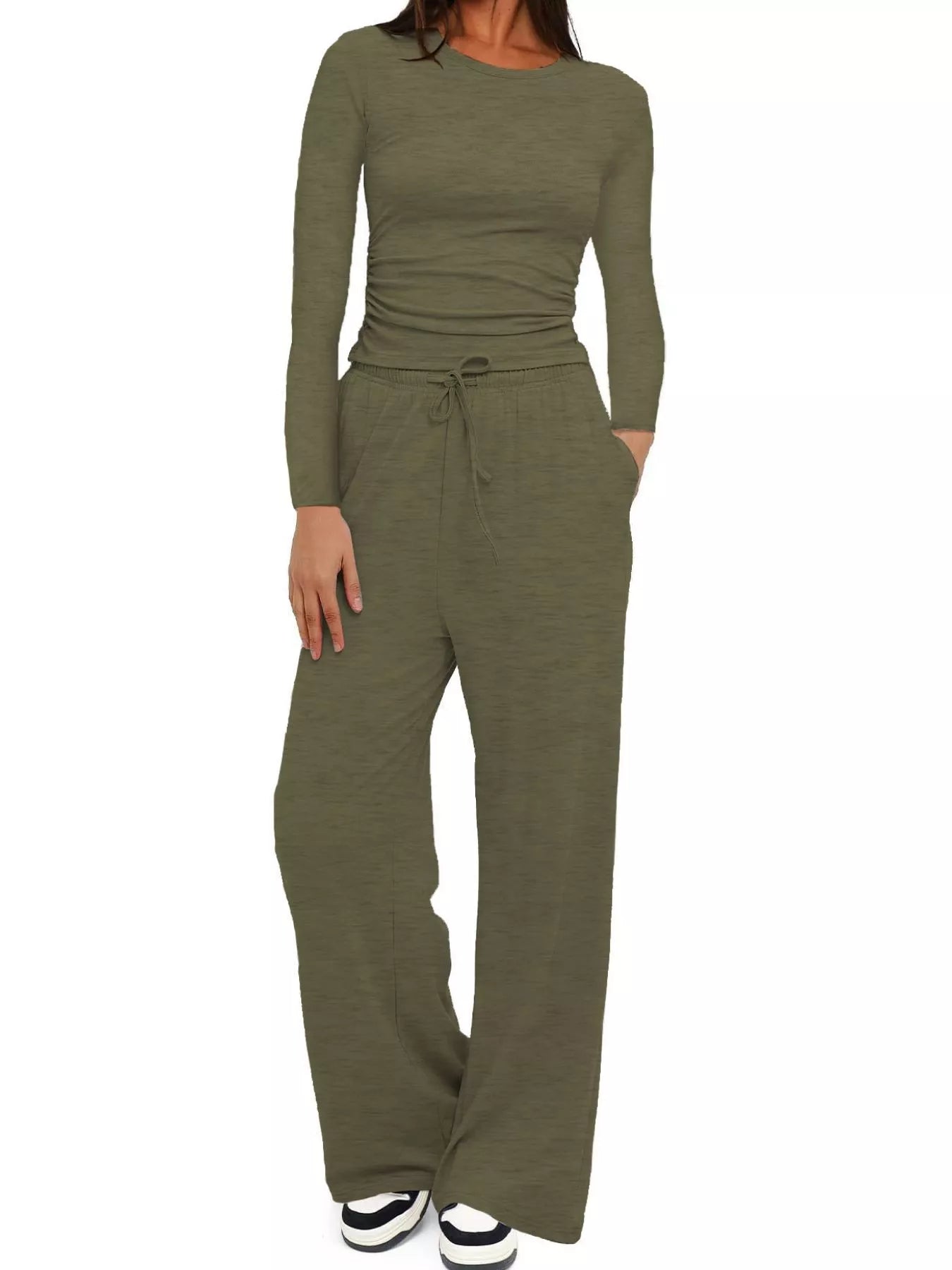 Women’s 2-Piece Long Sleeve Top & Sweatpants Set | JLouren