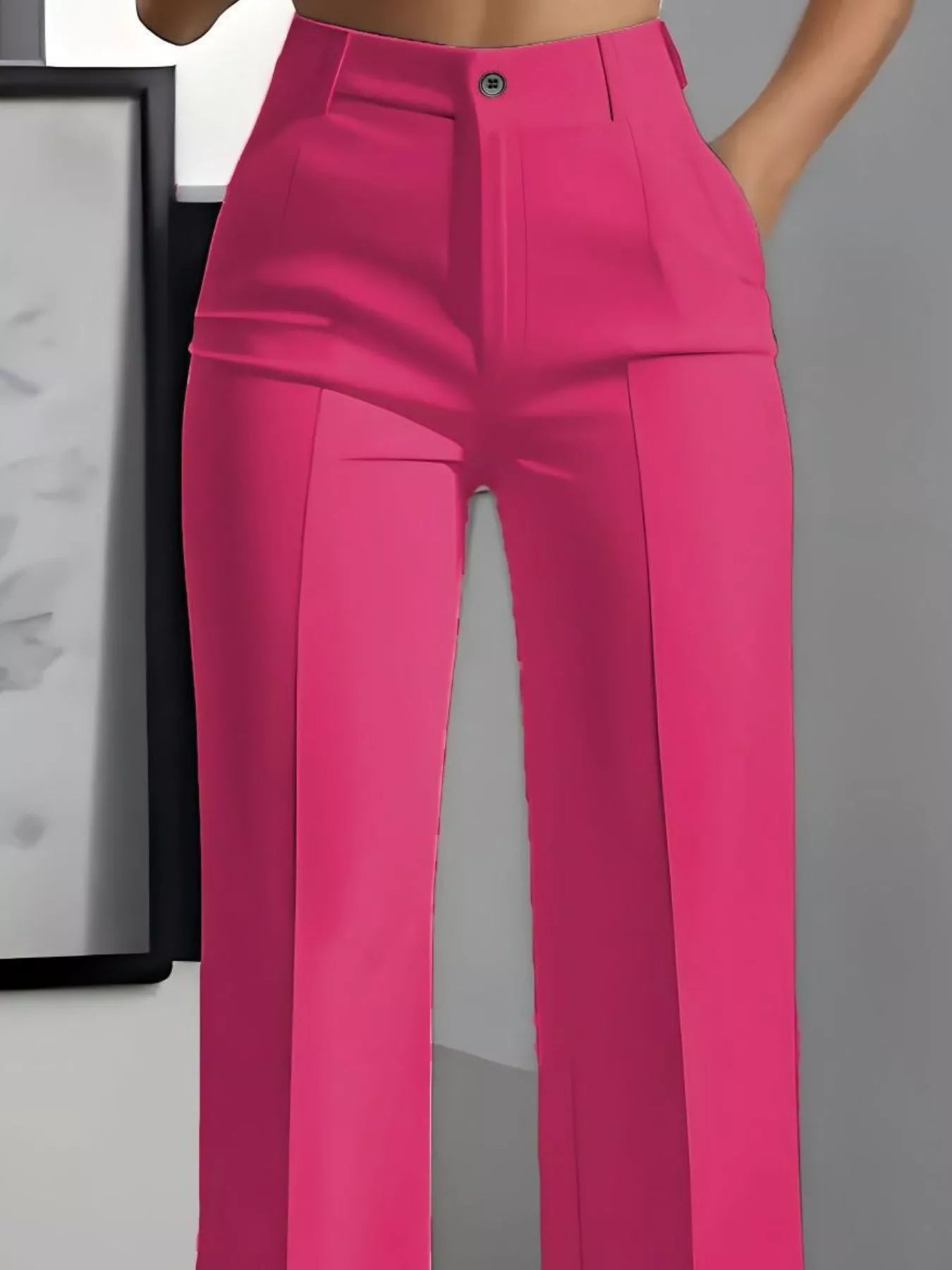Full Size High-Waisted Wide Leg Pants Plus Size