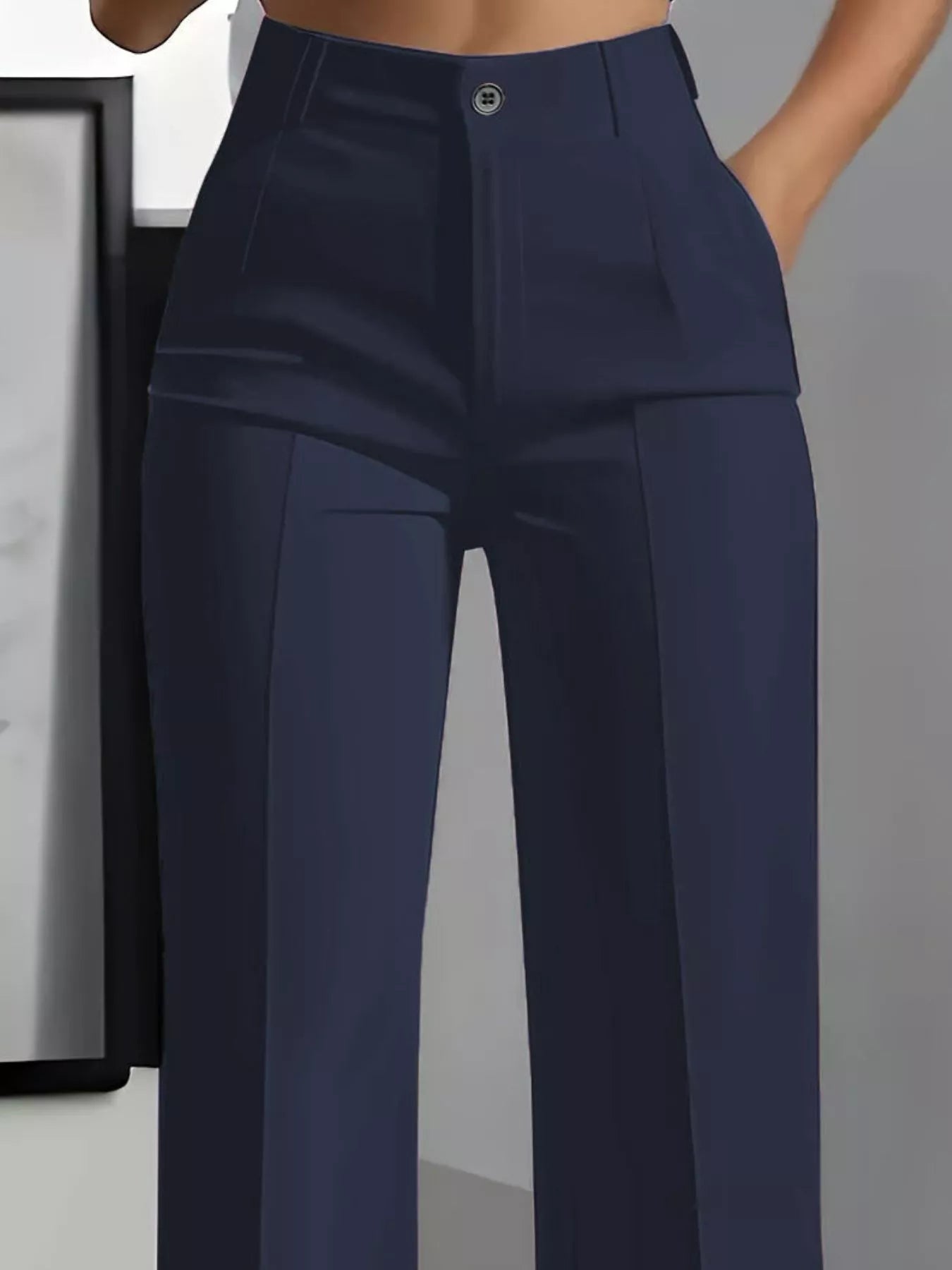 Full Size High-Waisted Wide Leg Pants Plus Size