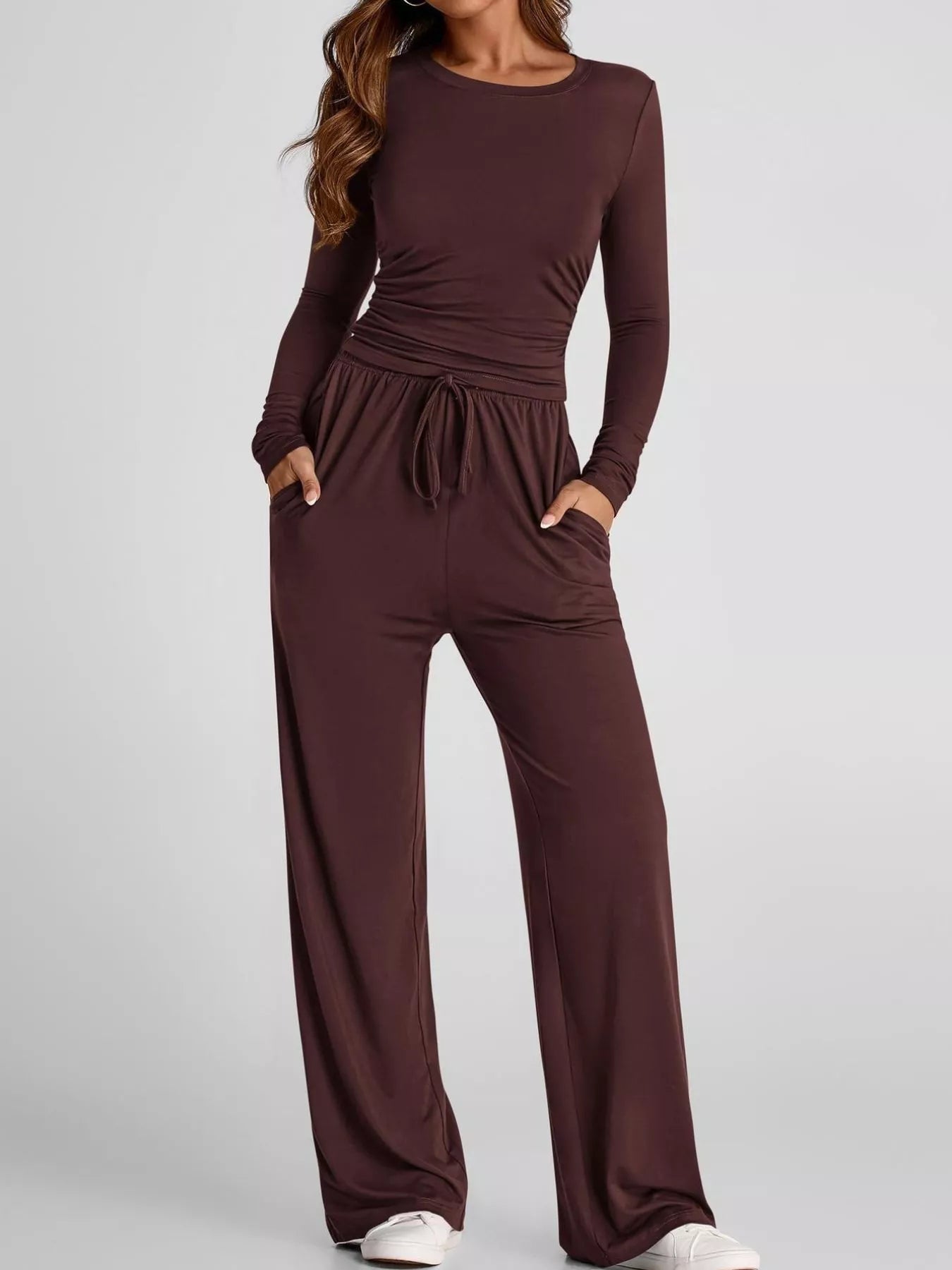Women’s 2-Piece Long Sleeve Top & Sweatpants Set | JLouren