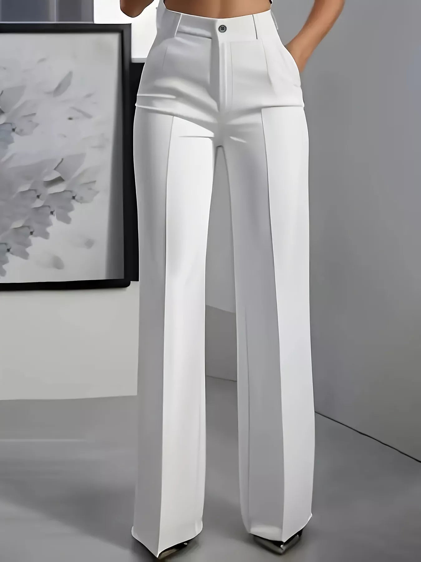 Full Size High-Waisted Wide Leg Pants Plus Size