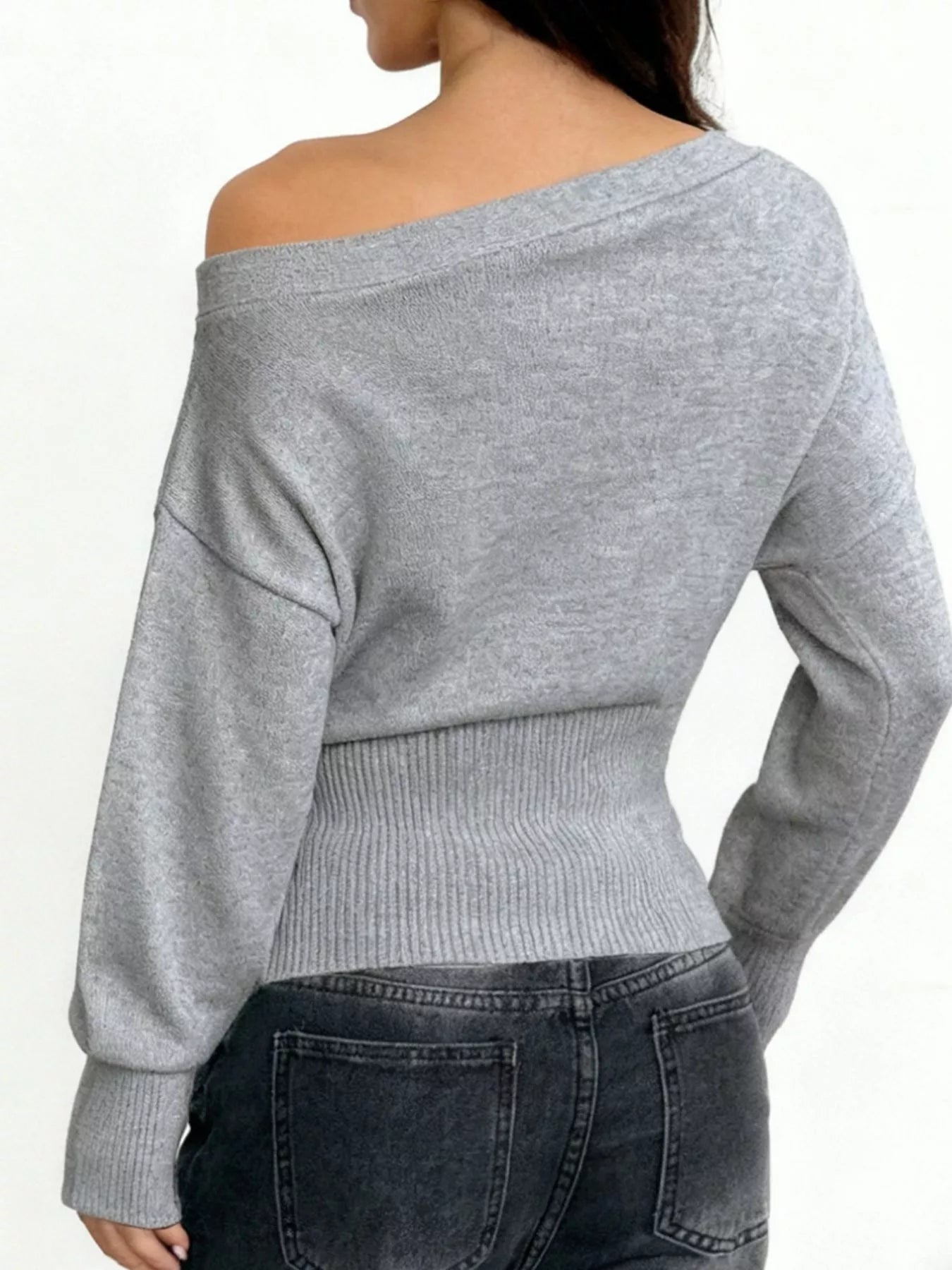 Women’s Elegant Off Shoulder Sweater | JLouren