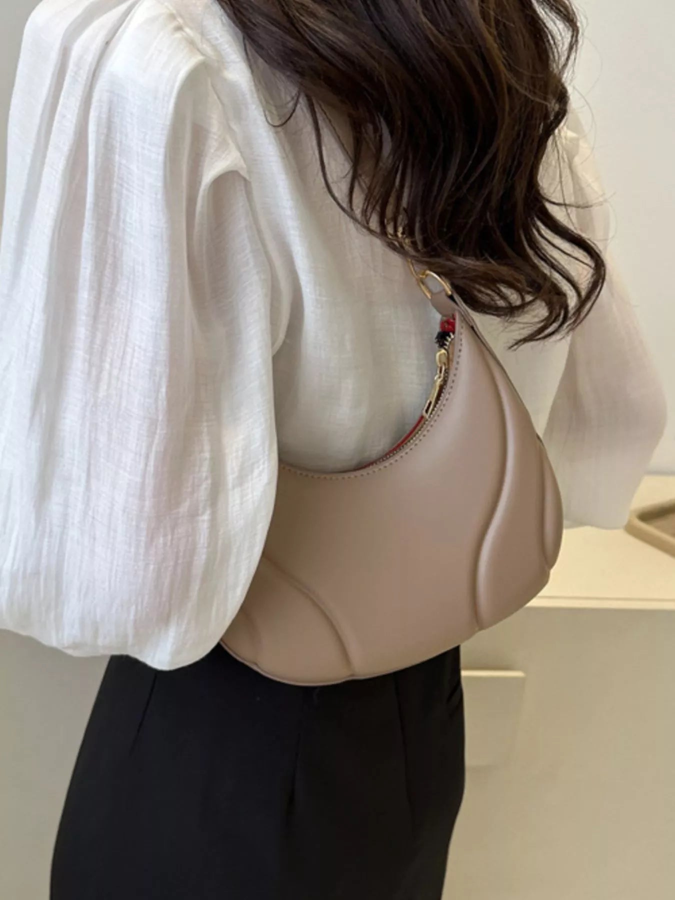 Solid Color Shoulder Bag – PU Leather Mini Shoulder Bag for Women | JLOUR﻿EN