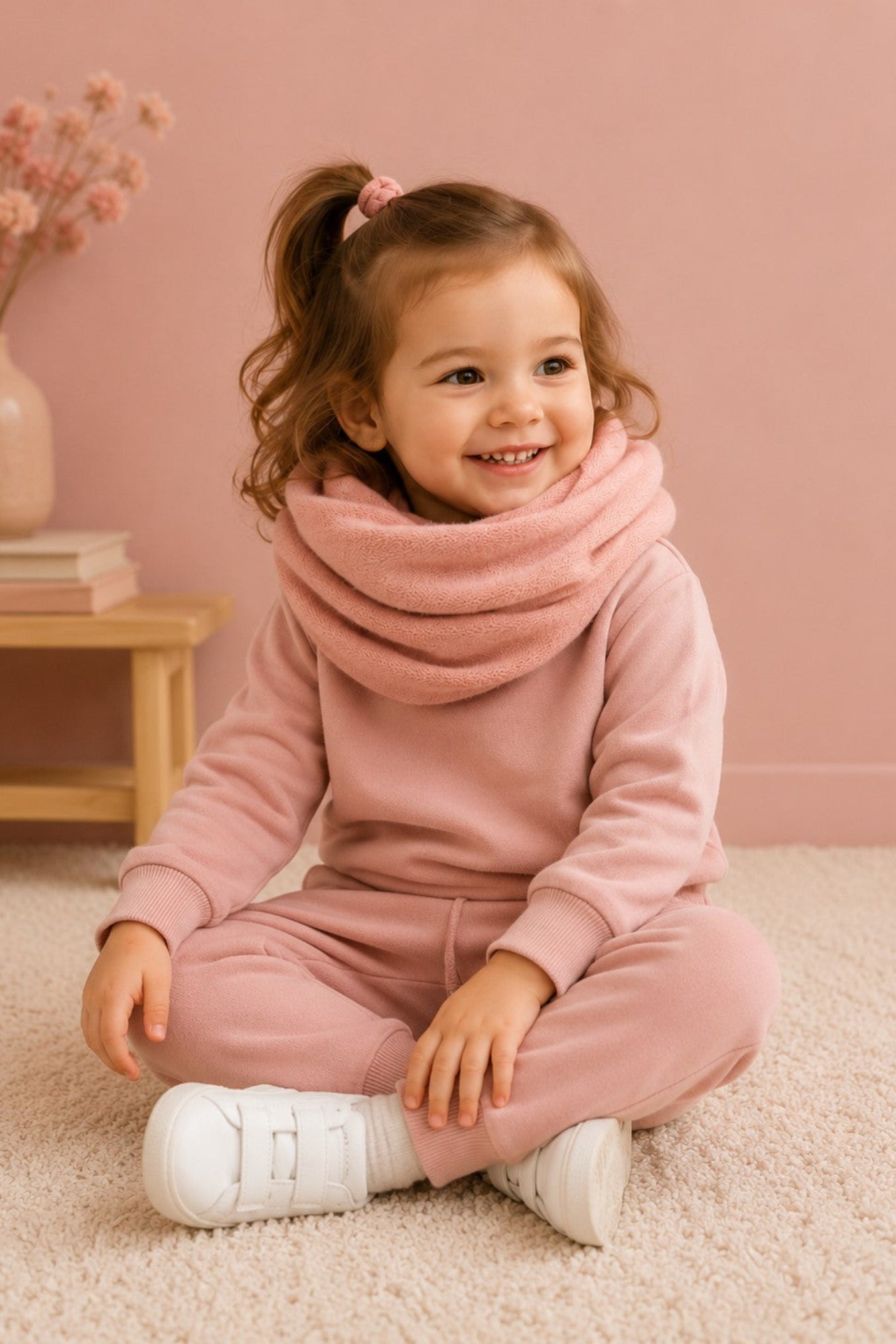 Cashmere Kids Neck Warmer – Soft Winter Scarf for Children