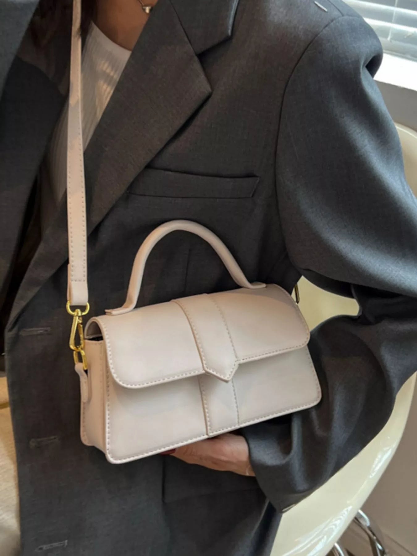 Top Handle Crossbody Bag – Elegant 2-in-1 Handbag for Everyday & Travel