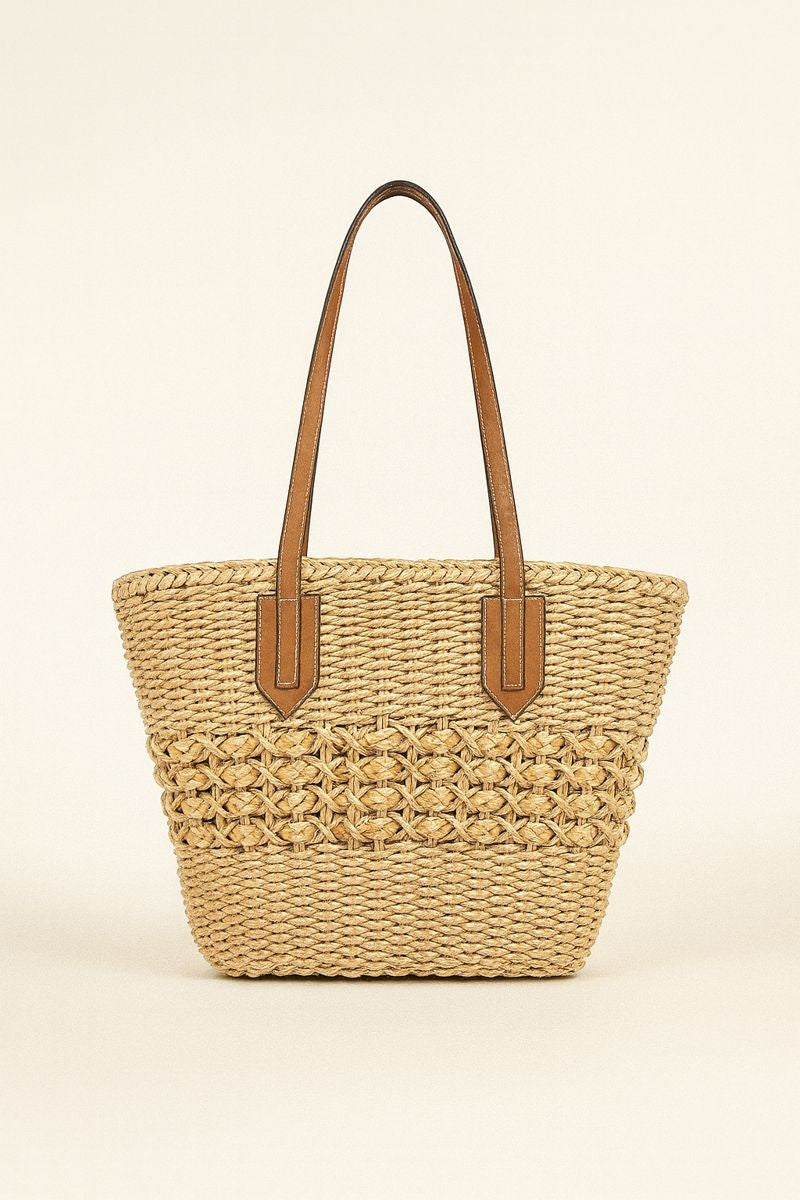 Woven Straw Shoulder Bag
