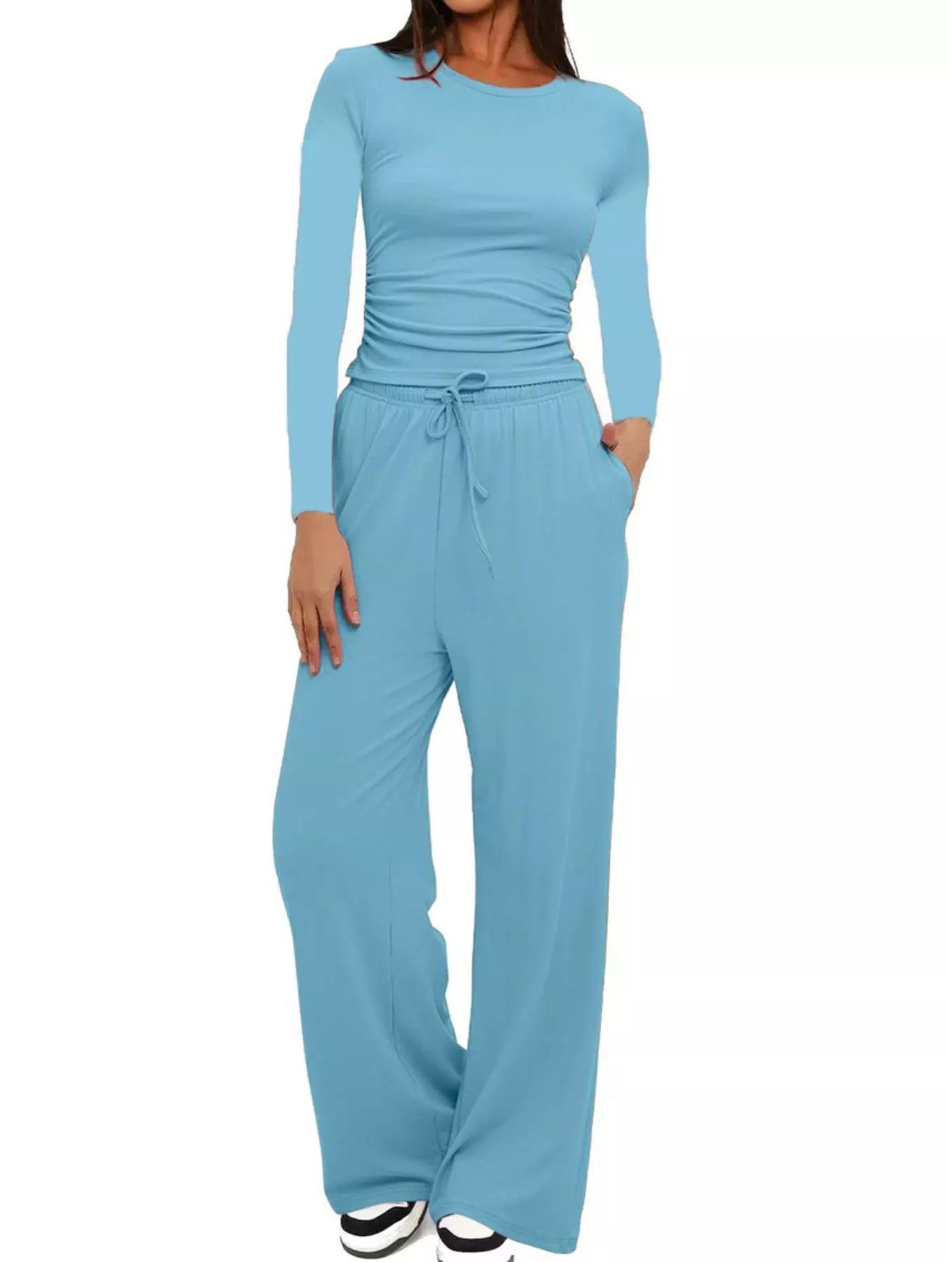 Women’s 2-Piece Long Sleeve Top & Sweatpants Set | JLouren