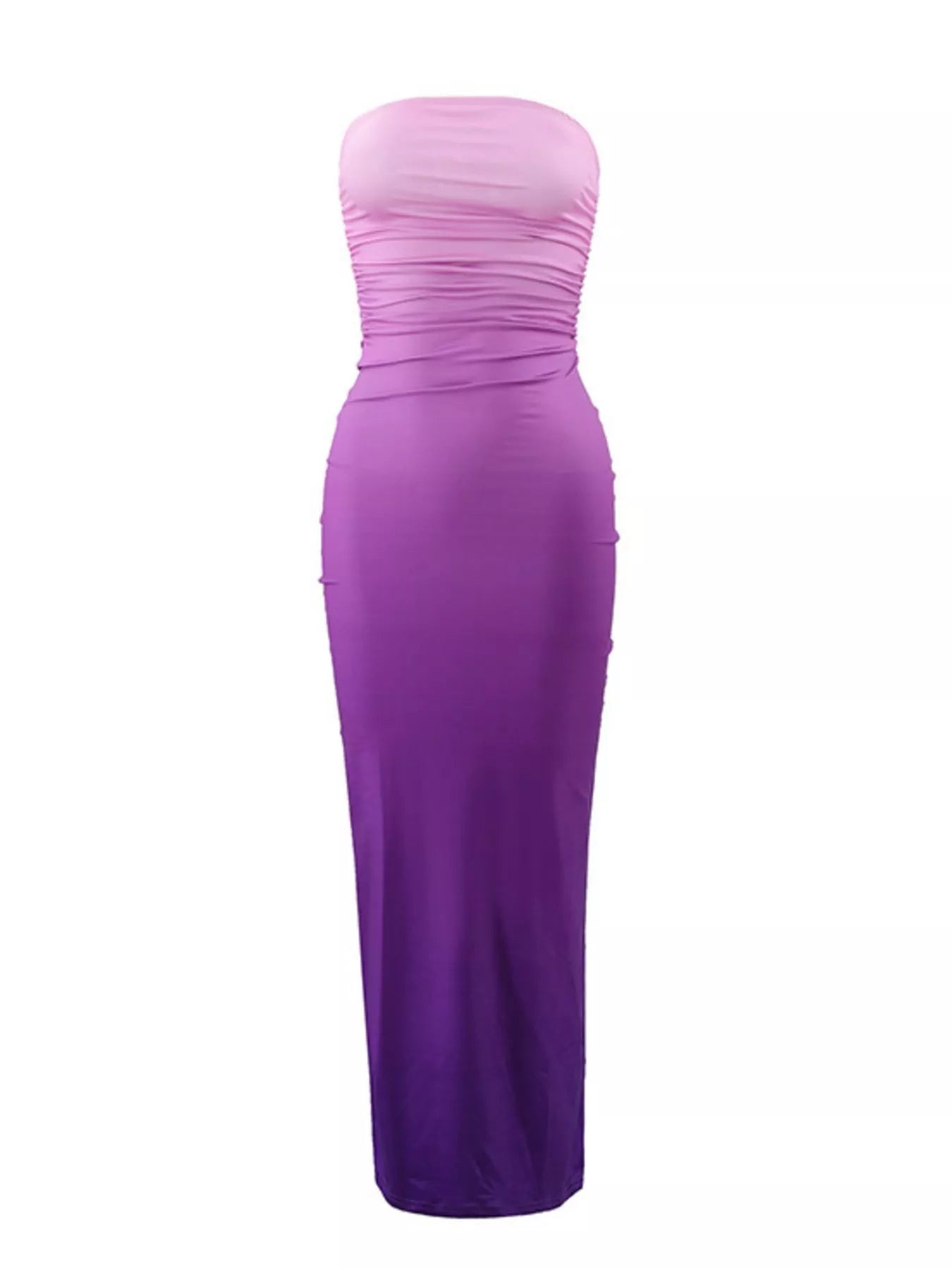 Women Gradient Tube Bodycon Midi Dress | JLouren