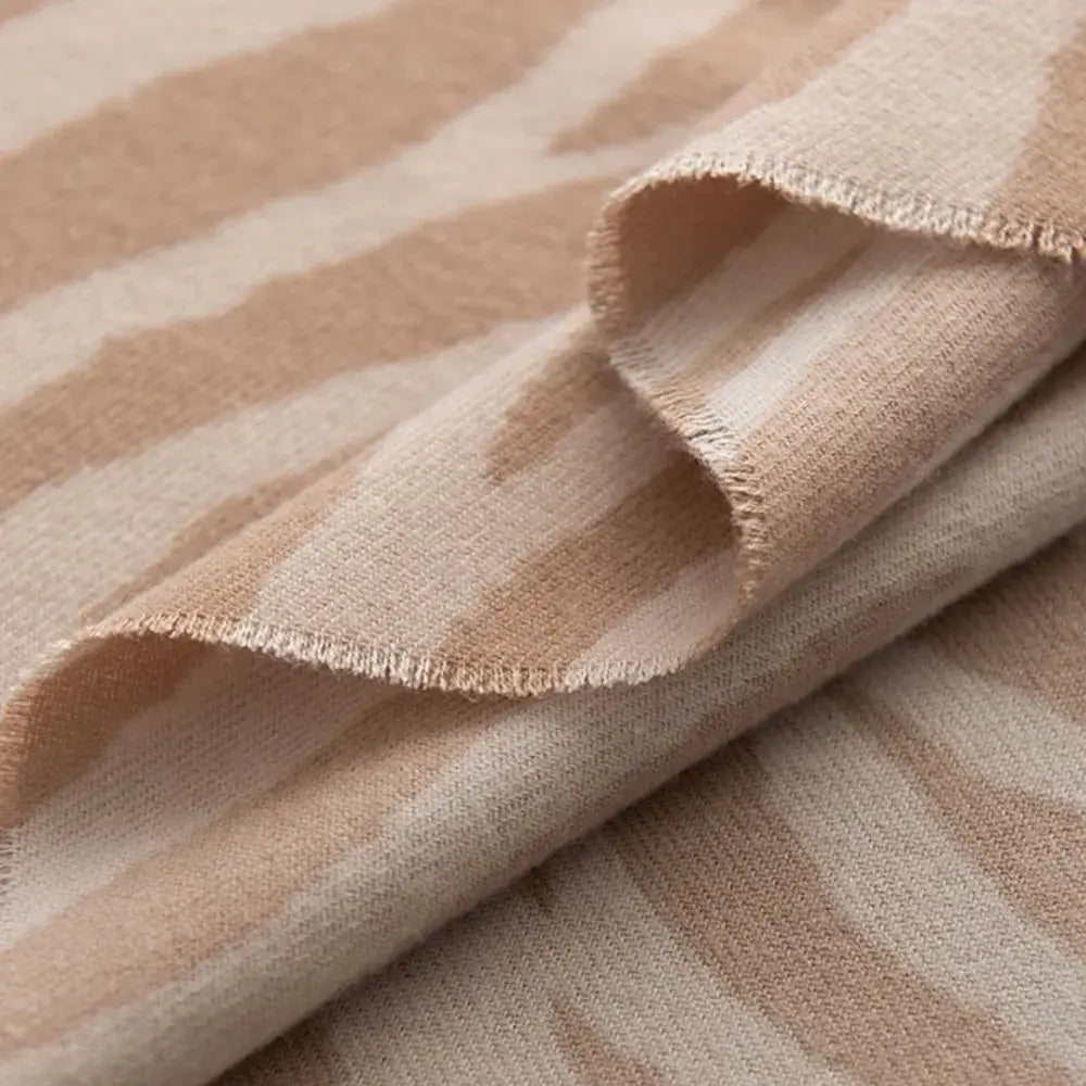 Animal Print Polyester Scarf | Jlouren  Khaki