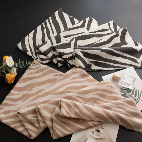 Animal Print Polyester Scarf | Jlouren  Black