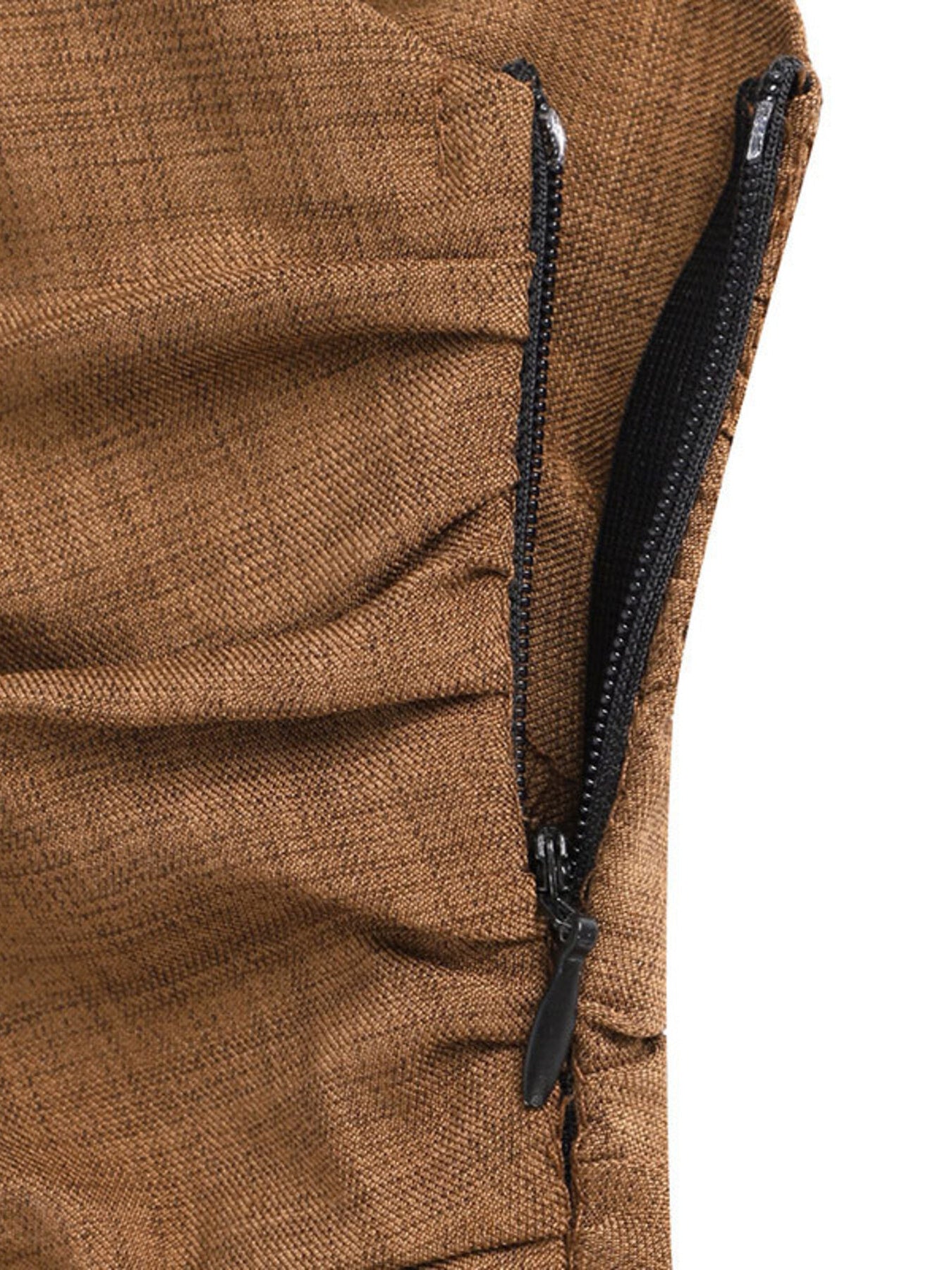 Brown One Shoulder Wide Leg Jumpsuit for Women