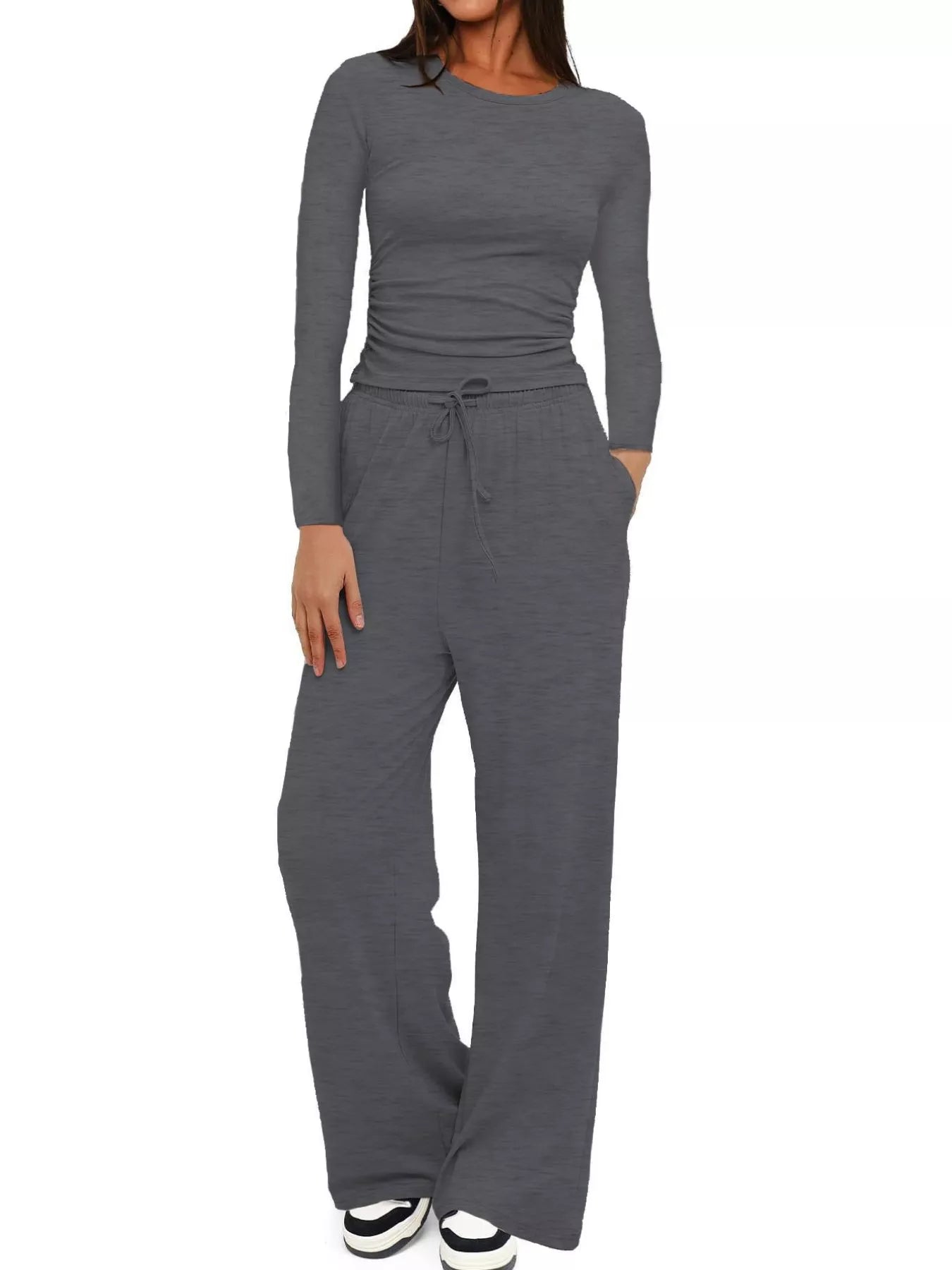 Women’s 2-Piece Long Sleeve Top & Sweatpants Set | JLouren