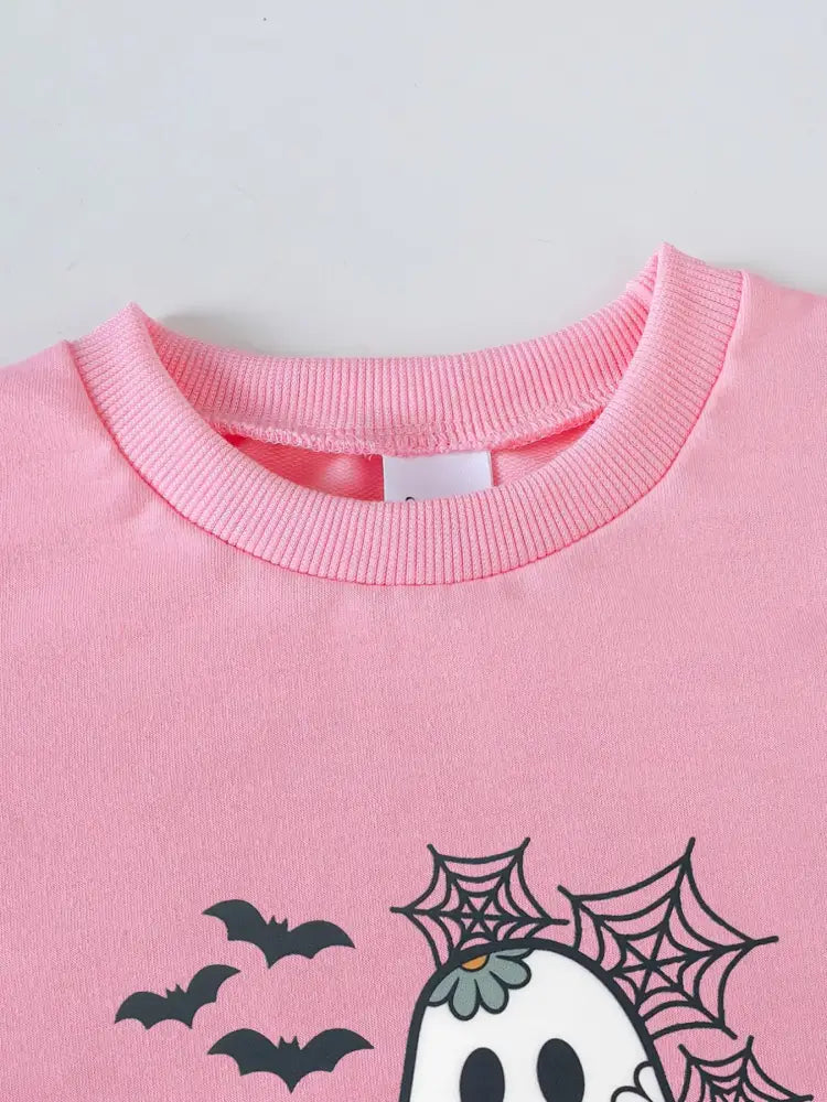 Kids Pumpkin Sweatshirt and Flare Pants Set | Jlouren