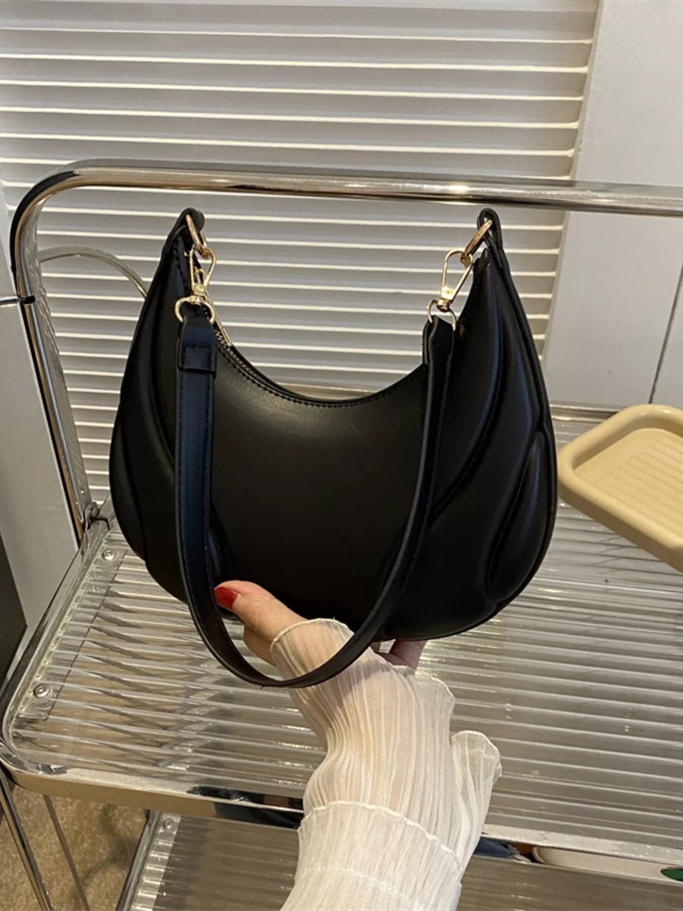 Solid Color Shoulder Bag – PU Leather Mini Shoulder Bag for Women | JLOUR﻿EN