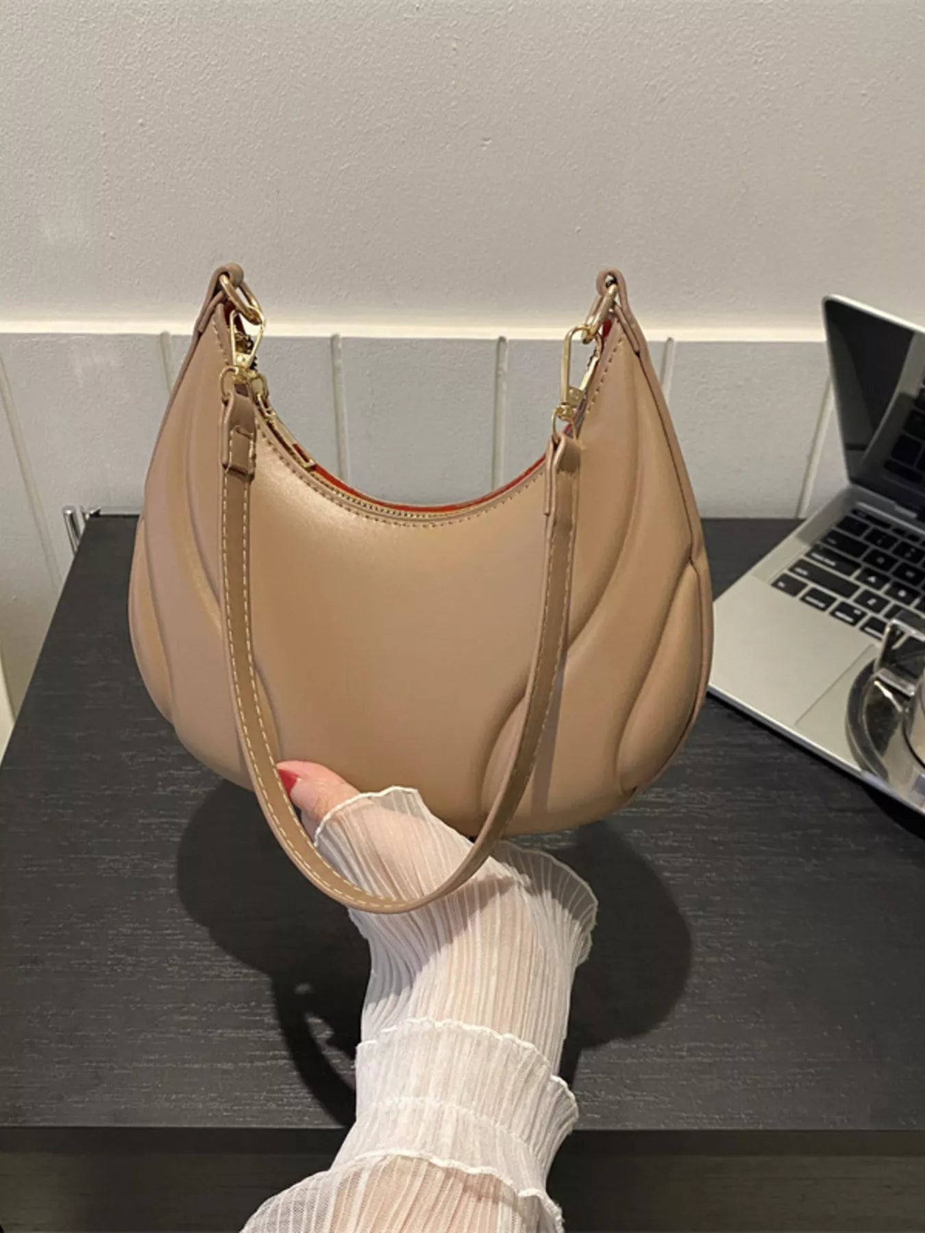 Solid Color Shoulder Bag – PU Leather Mini Shoulder Bag for Women | JLOUR﻿EN