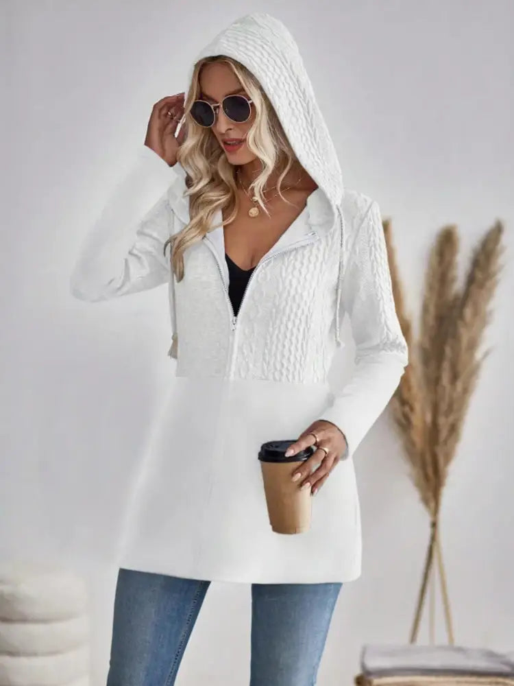 Women’s Casual Hooded Knit Cardigan | JLouren