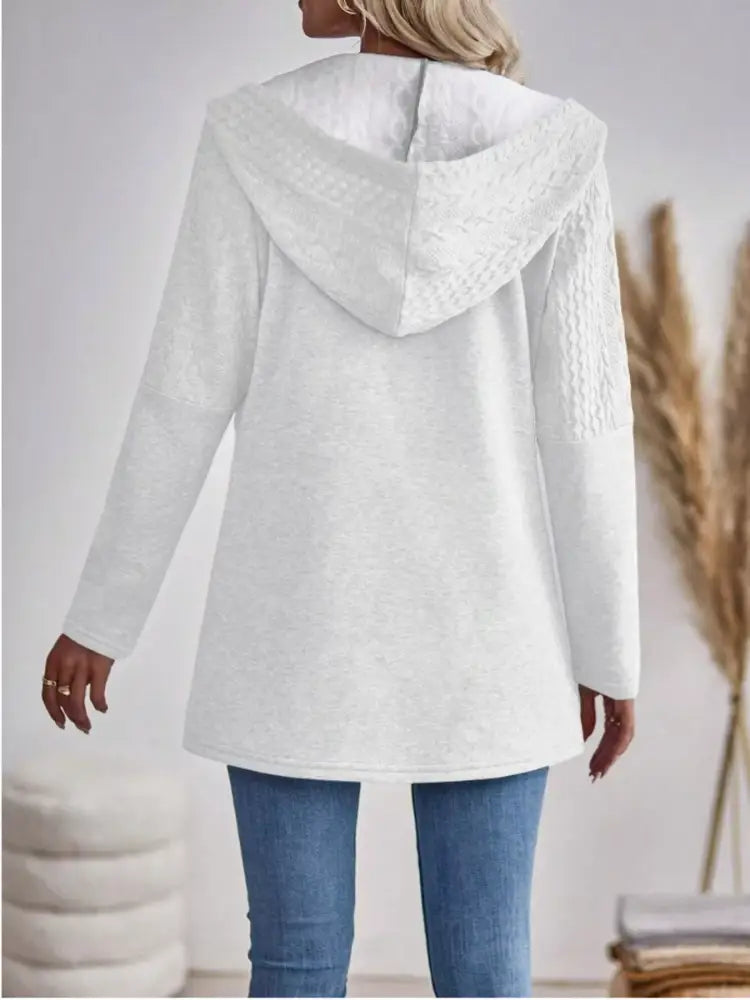 Women’s Casual Hooded Knit Cardigan | JLouren