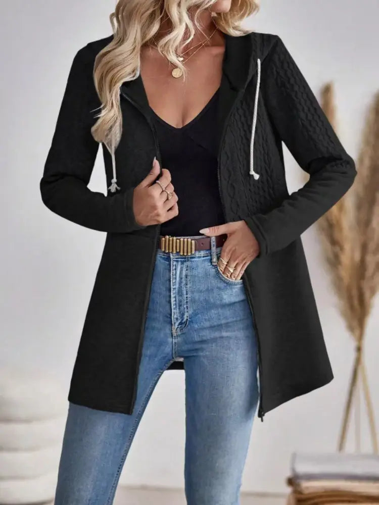 Women’s Casual Hooded Knit Cardigan | JLouren
