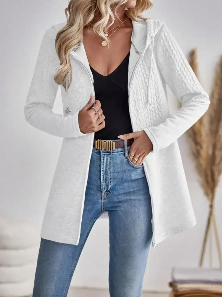 Women’s Casual Hooded Knit Cardigan | JLouren