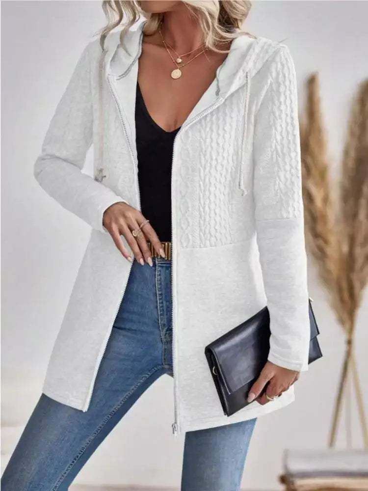 Women’s Casual Hooded Knit Cardigan | JLouren