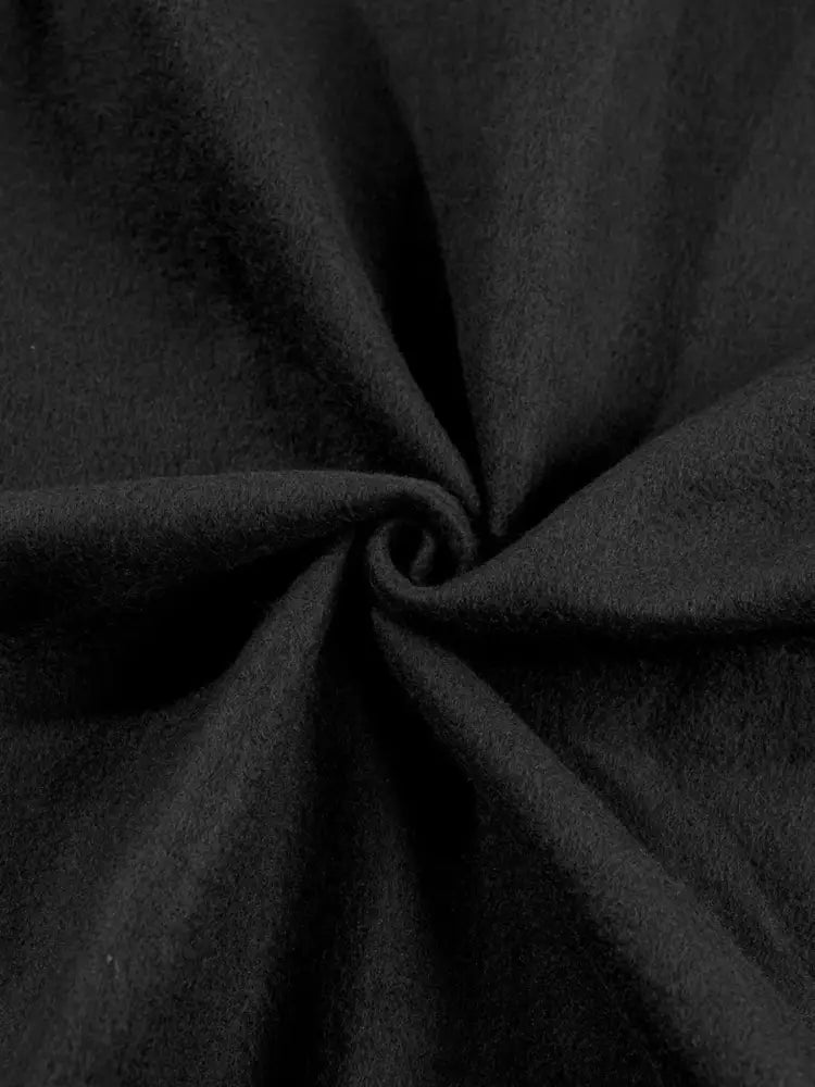 Black Drop Shoulder Zip Up Jacket and Drawstring Pants Active 2pcs Set