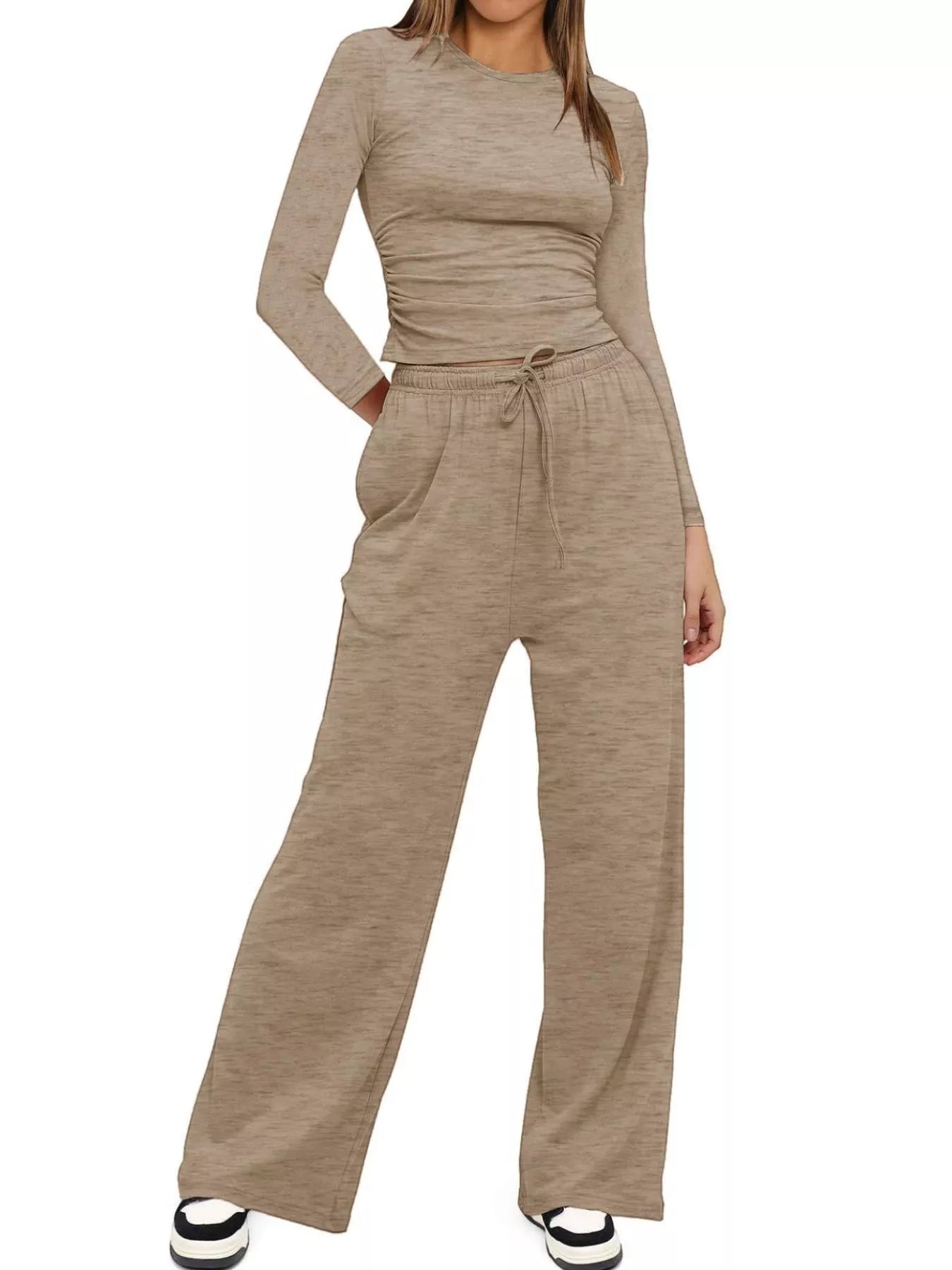 Women’s 2-Piece Long Sleeve Top & Sweatpants Set | JLouren