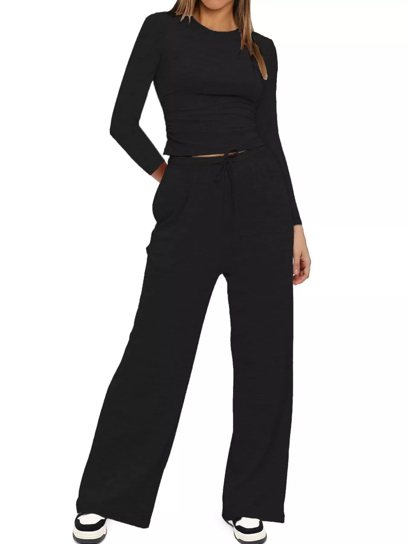 Women’s 2-Piece Long Sleeve Top & Sweatpants Set | JLouren