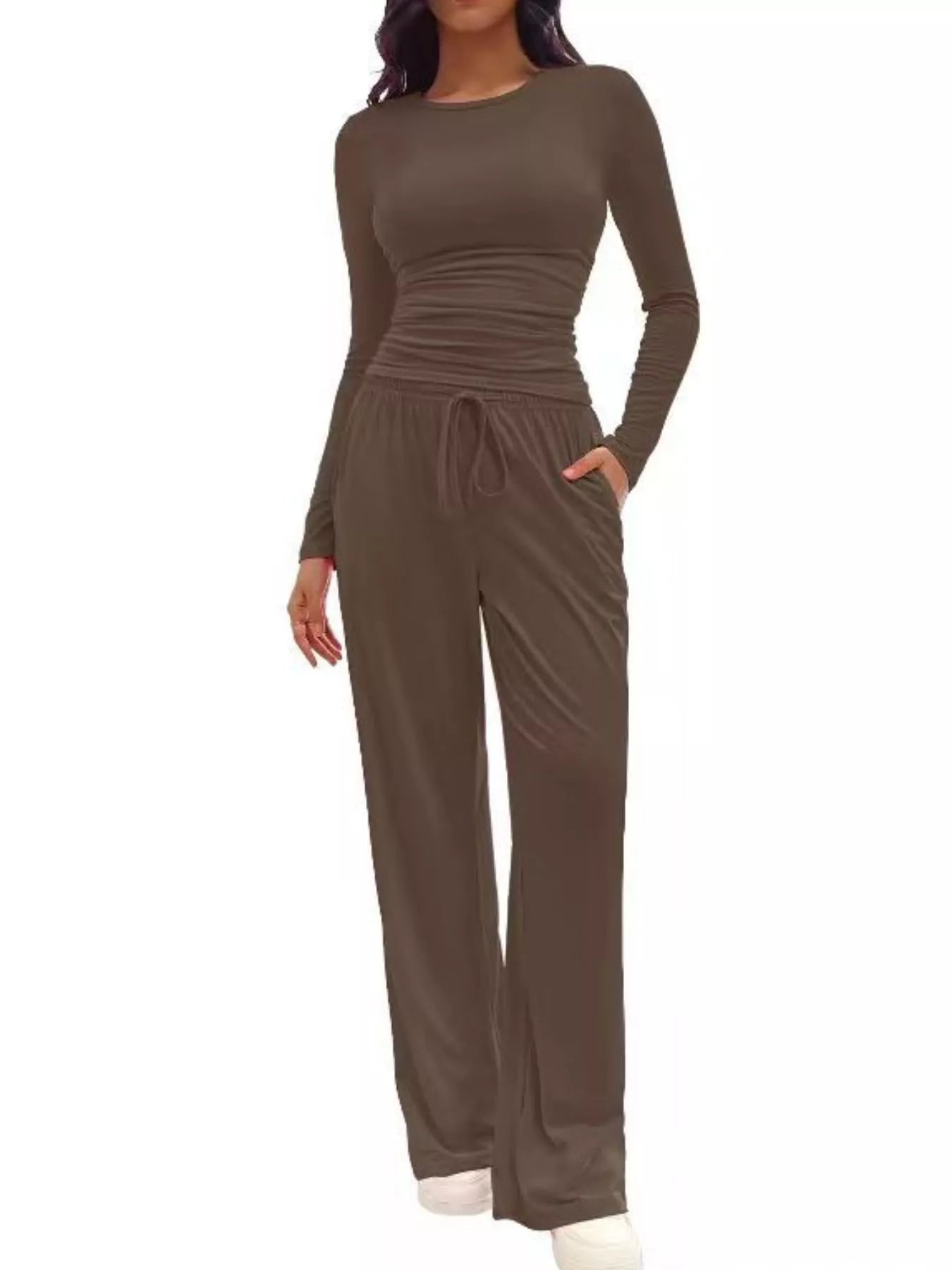 Women’s 2-Piece Long Sleeve Top & Sweatpants Set | JLouren