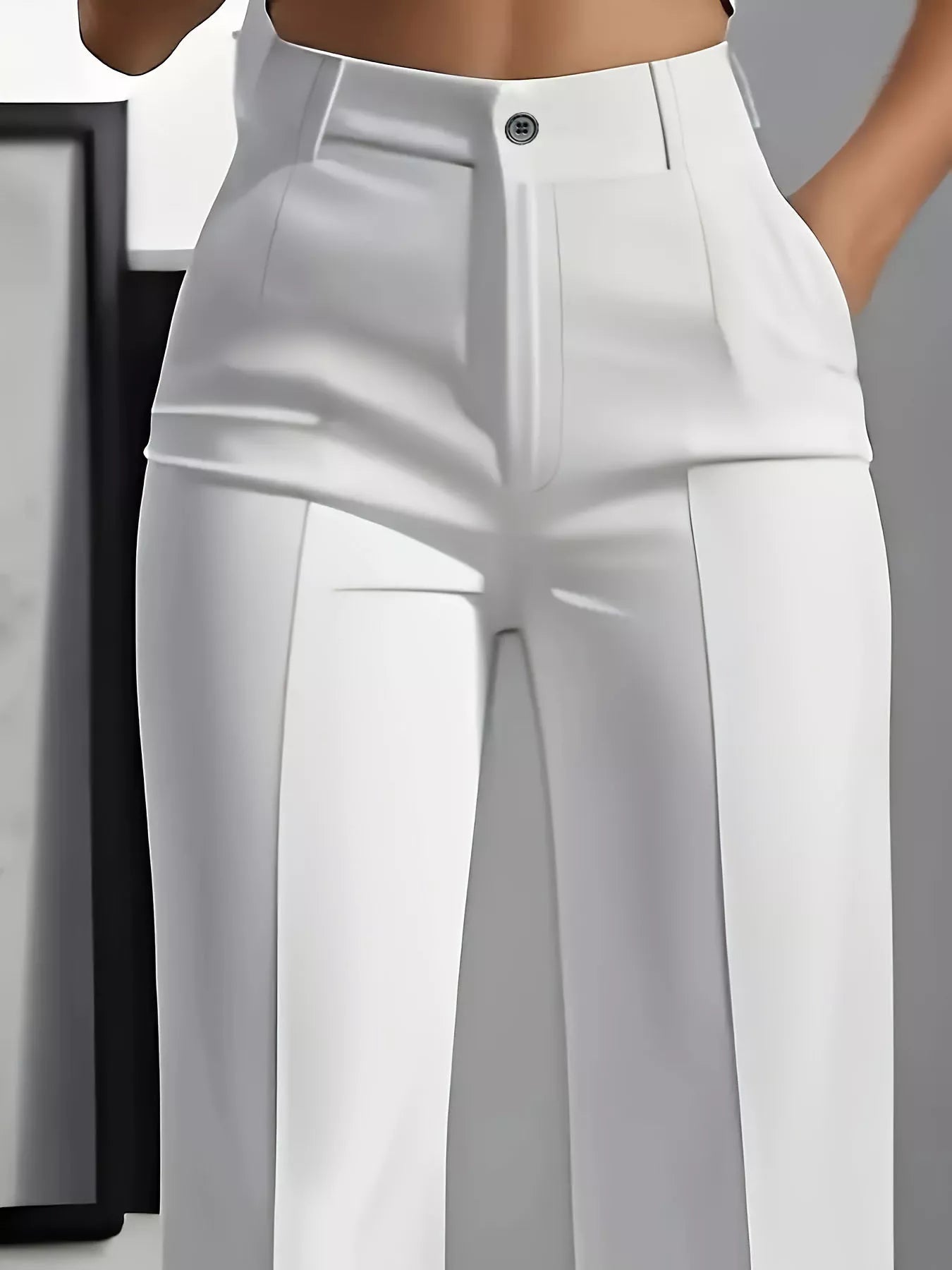 Full Size High-Waisted Wide Leg Pants Plus Size