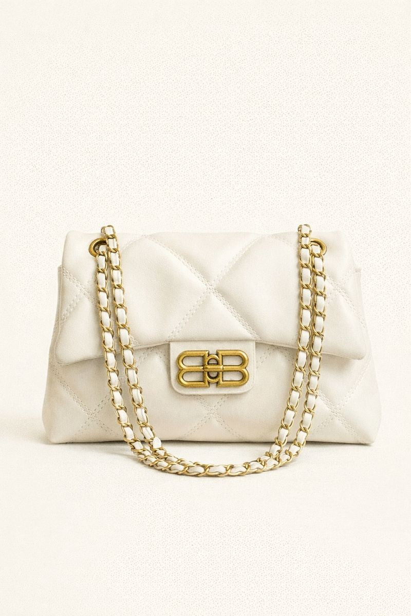 Quilted Flap Chain Crossbody Bag