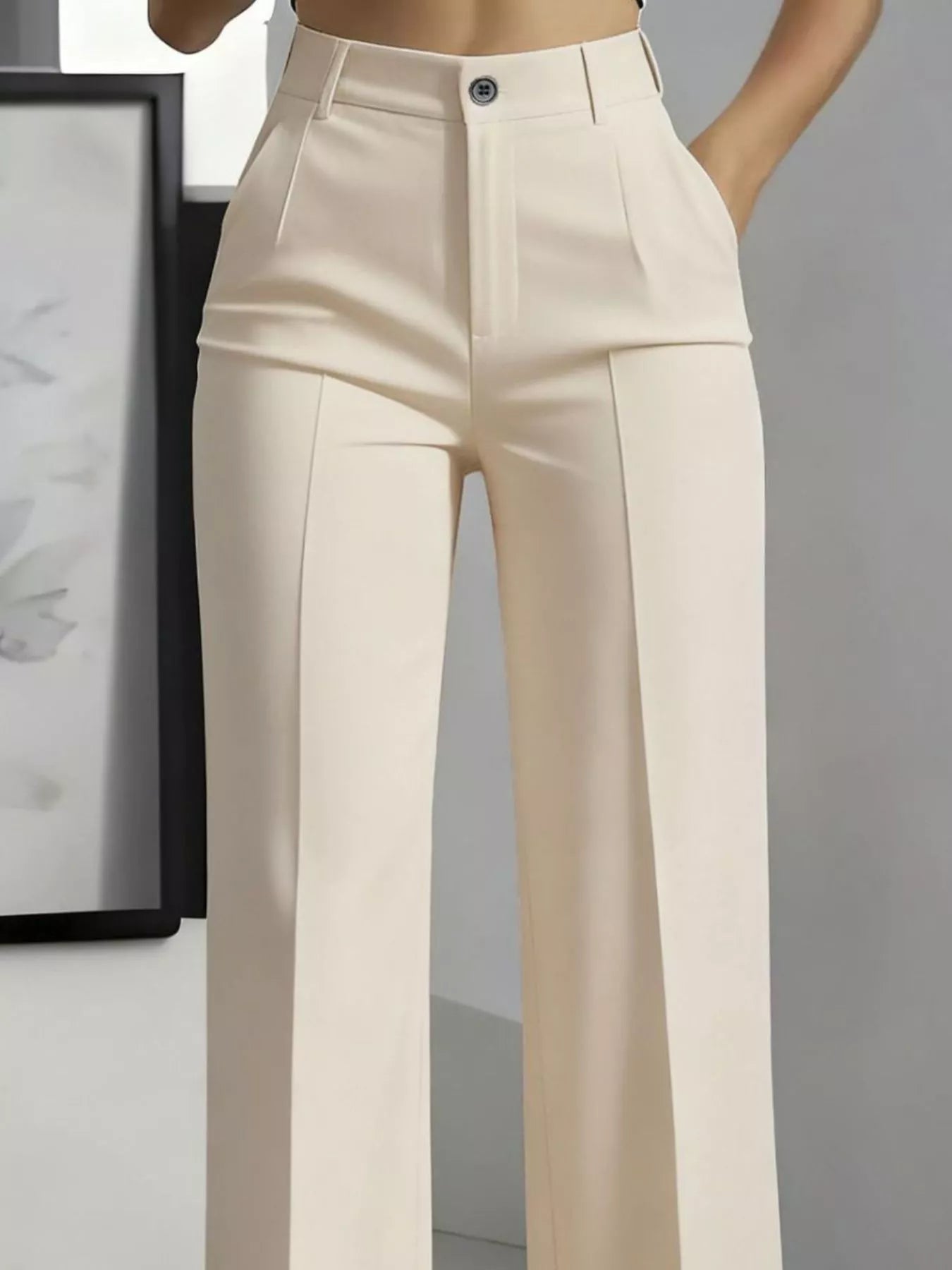 Full Size High-Waisted Wide Leg Pants Plus Size