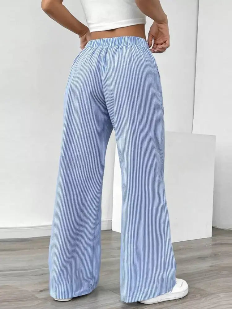 flowy wide leg trousers everyday look