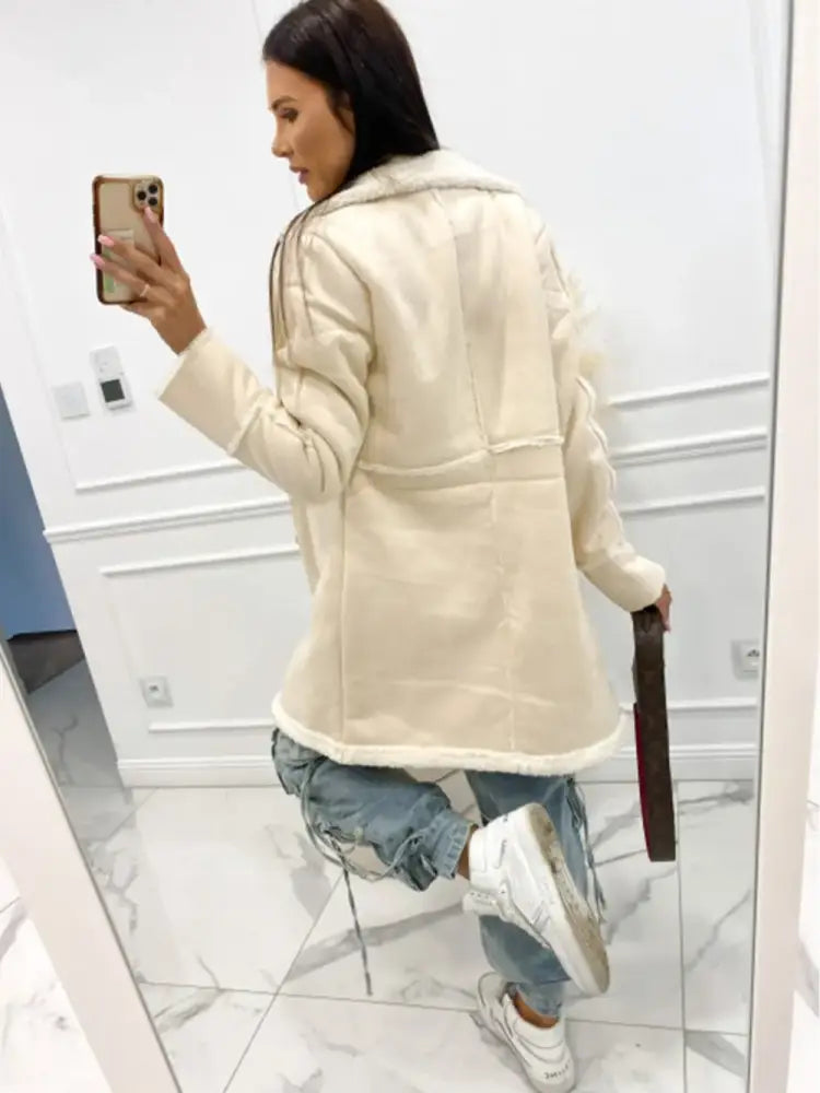 Women’s Casual Faux Fur Coat – Soft Lined Winter Outerwear | JLouren