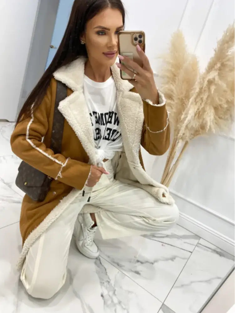 Women’s Casual Faux Fur Coat – Soft Lined Winter Outerwear | JLouren