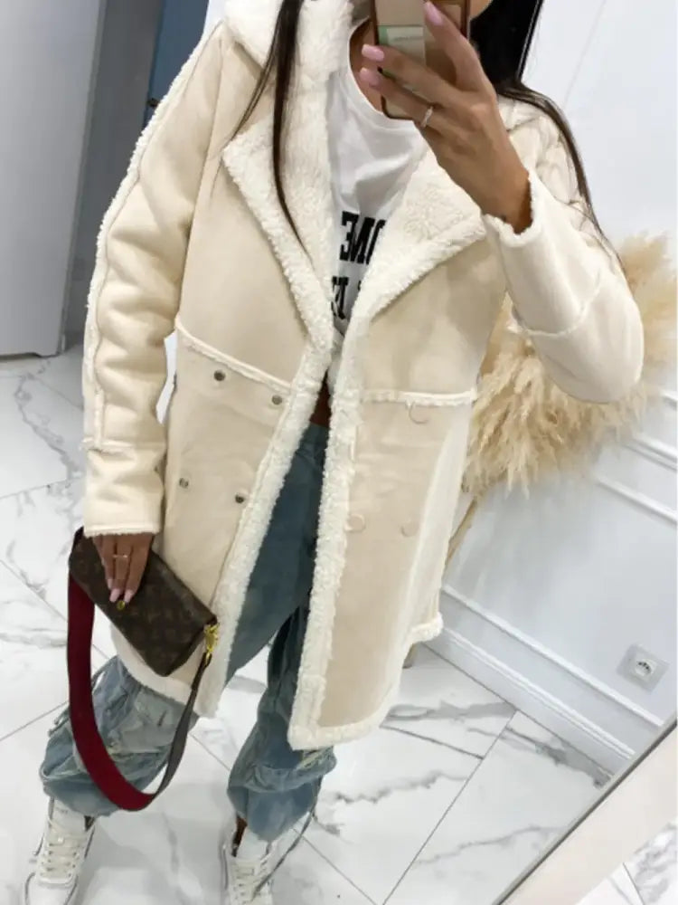 Women’s Casual Faux Fur Coat – Soft Lined Winter Outerwear | JLouren