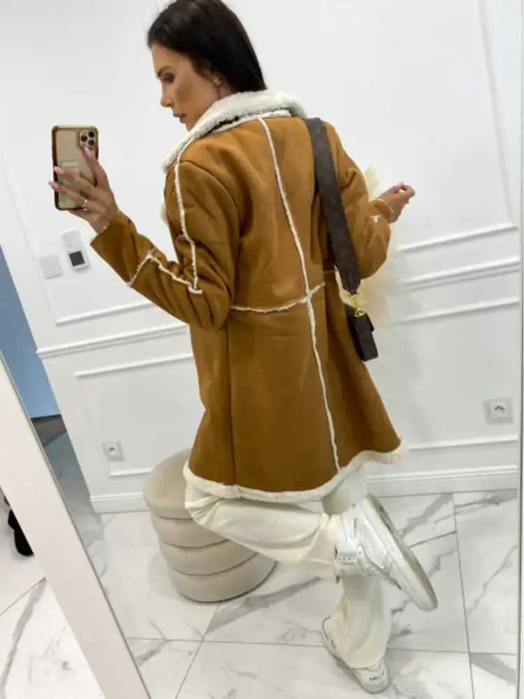 Women’s Casual Faux Fur Coat – Soft Lined Winter Outerwear | JLouren