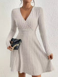 Women Ribbed Knit Mini Bodycon Dress | JLouren