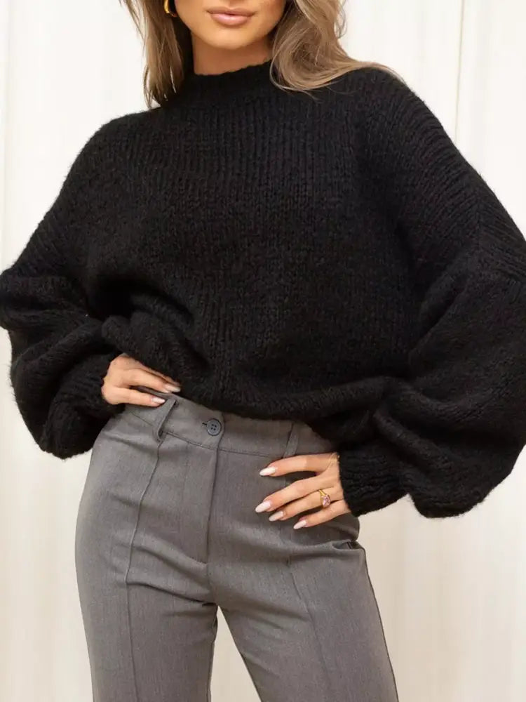 Women’s Oversized Dropped Shoulder Knit Sweater