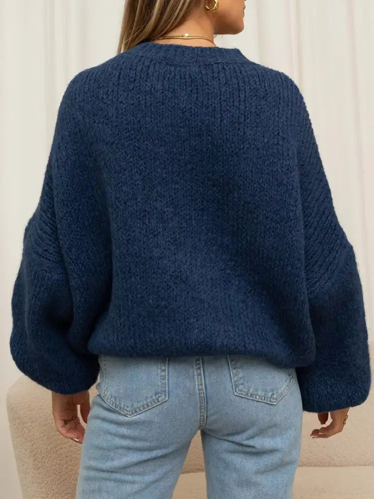 Women’s Oversized Dropped Shoulder Knit Sweater