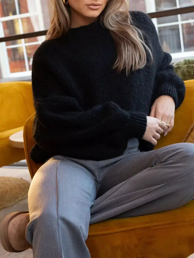 Women’s Oversized Dropped Shoulder Knit Sweater