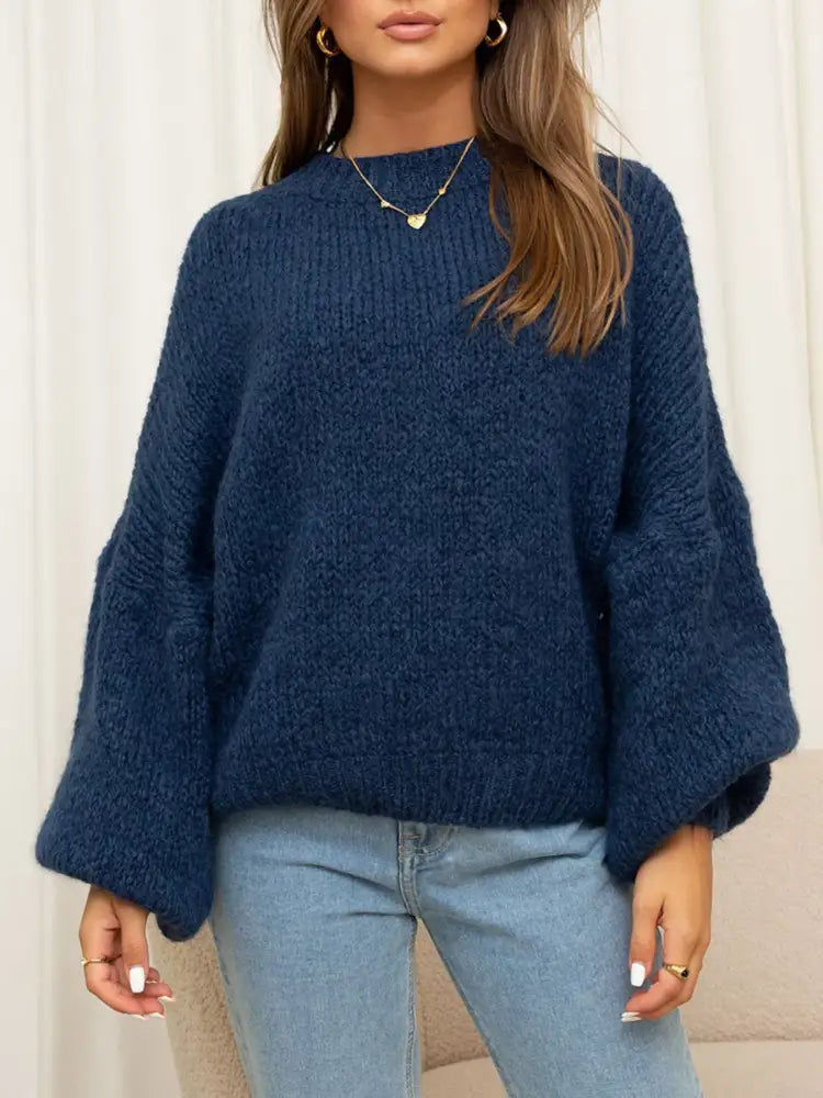 Women’s Oversized Dropped Shoulder Knit Sweater